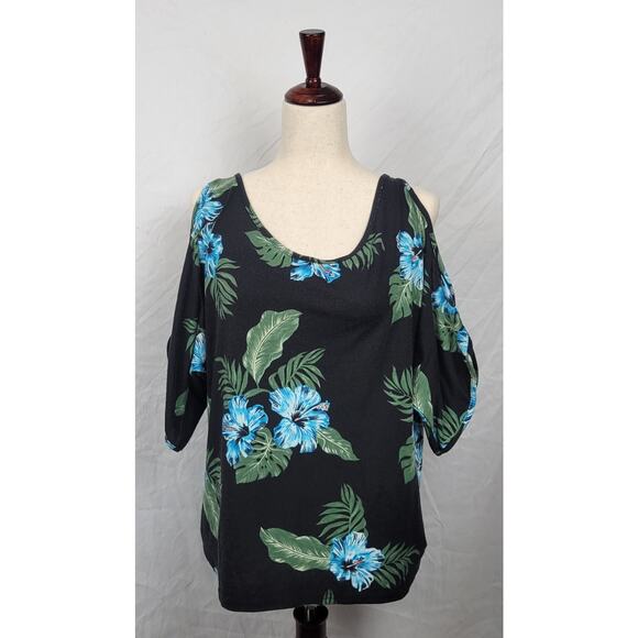 Yoins Polyester Women's XL Green and Black Blouse - Picture 1 of 5